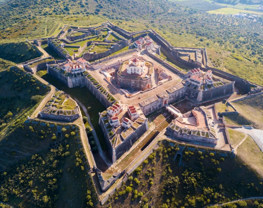 Elvas a vista de pájaro