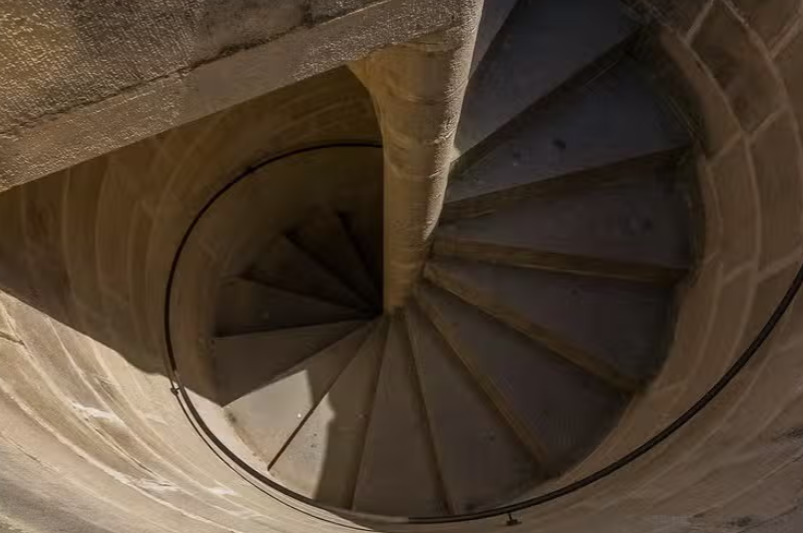 Escaleras de caracol del Palacio de Olite